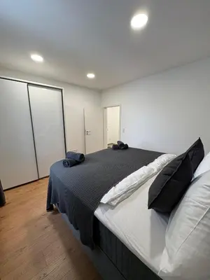 Ein Bett oder Betten in einem Zimmer der Unterkunft Ruehome