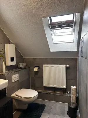Ein Badezimmer in der Unterkunft Glück Auf Appartement 35