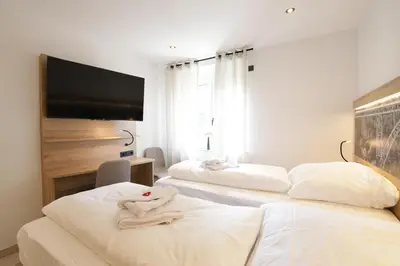 Ein Bett oder Betten in einem Zimmer der Unterkunft 3-2-1meins Müngstener Brücke