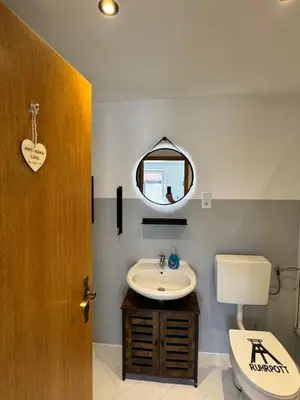 Ein Badezimmer in der Unterkunft Niederrhein Kaue