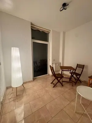 Ein Sitzbereich in der Unterkunft A&V Apartments Arena Schalke