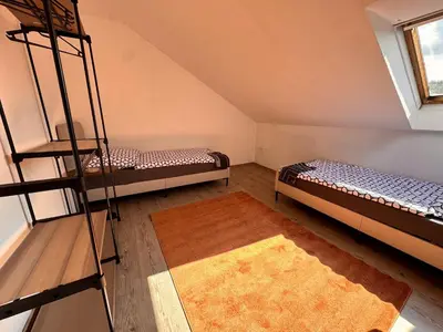 Ein Bett oder Betten in einem Zimmer der Unterkunft A&V Apartments Iserlohn Kiki Karl-Arnold