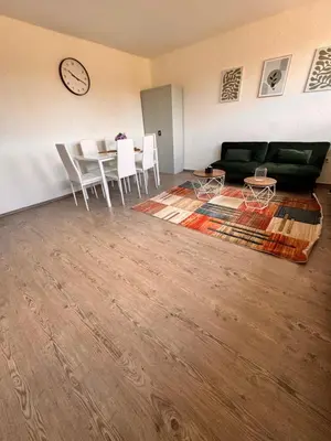 Ein Sitzbereich in der Unterkunft A&V Apartments Iserlohn Kiki Karl-Arnold