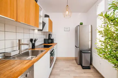 Küche/Küchenzeile in der Unterkunft Smart Home - Wuppertal - Perfect for 5 Guests! Netflix - Central - Smart TV - Free Parking Zone
