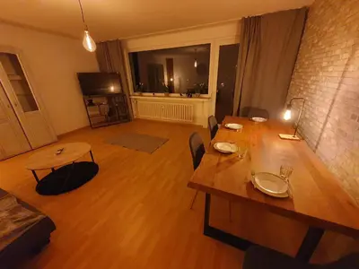 Ein Sitzbereich in der Unterkunft Duisburg Zentral 2
