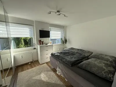 Ein Bett oder Betten in einem Zimmer der Unterkunft Ruhrpott FeWo