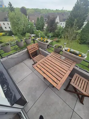 Ein Garten an der Unterkunft Ruhrpott FeWo