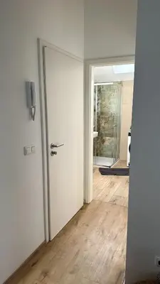 Ein Bett oder Betten in einem Zimmer der Unterkunft FeWo Sportpark Duisburg - Sechs Seen Platte