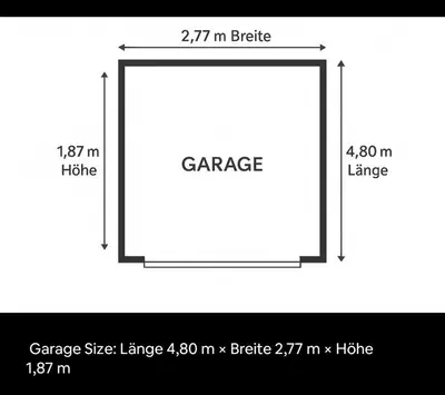 Grundriss der Unterkunft Zentrales City-Apartment mit Garage und Arbeitsplatz geeignet für Business und Familie