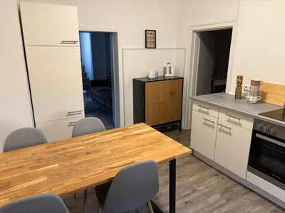 Küche/Küchenzeile in der Unterkunft Große 100qm Wohnung für 6 Personen in der Altstadt