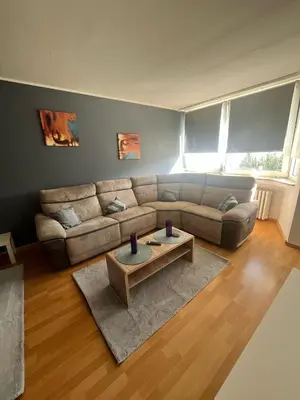 Ein Sitzbereich in der Unterkunft Wohnglück 2