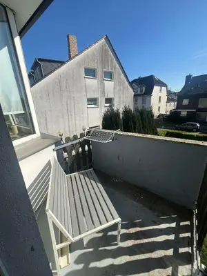 Ein Balkon oder eine Terrasse in der Unterkunft Wohnglück 2