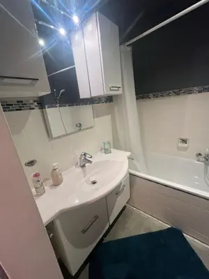 Ein Badezimmer in der Unterkunft Wohnglück 2
