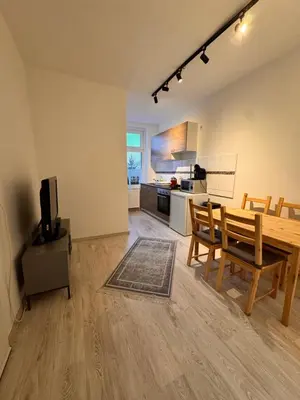 Küche/Küchenzeile in der Unterkunft A&V Apartments Tiger Nähe Stadion