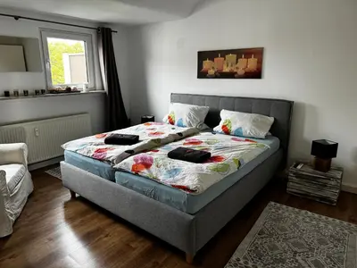 Ein Bett oder Betten in einem Zimmer der Unterkunft Lichtblick