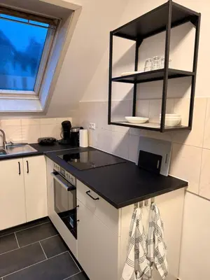 Küche/Küchenzeile in der Unterkunft Apartment Wuppertal 4P Küche