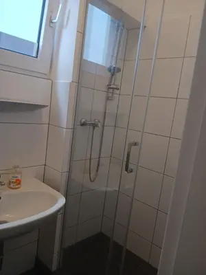 Ein Badezimmer in der Unterkunft Monteurwohnung Fekete
