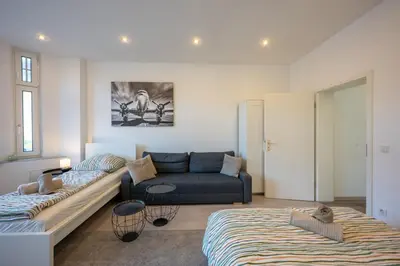Ein Sitzbereich in der Unterkunft HagenStay Eilpe 1