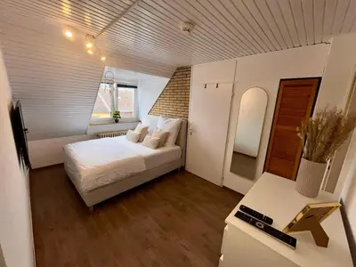 Ein Bett oder Betten in einem Zimmer der Unterkunft Gemütlich & zentral Nähe Centro Oberhausen