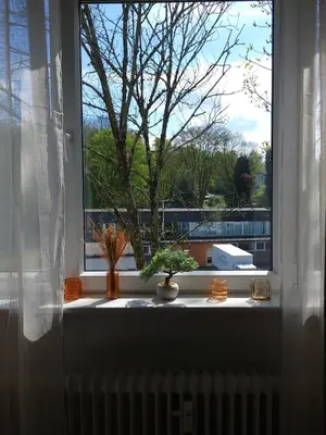 Ein Balkon oder eine Terrasse in der Unterkunft Charmante & Gemütliche Wohnung inkl Kaffee und Tee
