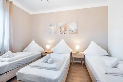 Ein Bett oder Betten in einem Zimmer der Unterkunft JAKSE-Apartments - Bochum Work & Relax - Top Anbindung & Parkplätze