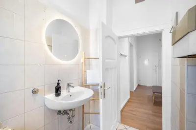 Ein Badezimmer in der Unterkunft JAKSE-Apartments - Bochum Work & Relax - Top Anbindung & Parkplätze
