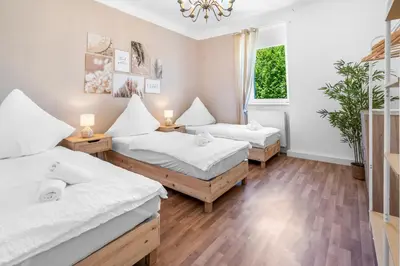 Ein Bett oder Betten in einem Zimmer der Unterkunft JAKSE-Apartments - Bochum Work & Relax - Top Anbindung & Parkplätze