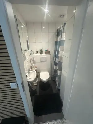 Ein Badezimmer in der Unterkunft Ferienwohnung nähe Universität