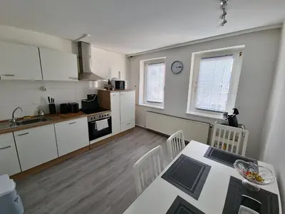 Küche/Küchenzeile in der Unterkunft HagenStay Mittelstadt 2