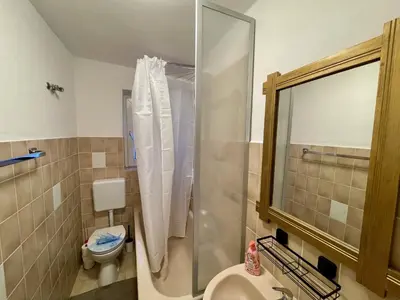 Ein Badezimmer in der Unterkunft Gemütliche Monteurwohnung in Vincenzstraße Oberhausen