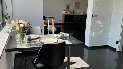 Küche/Küchenzeile in der Unterkunft Wohnung Nähe TU Dortmund