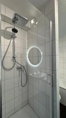 Ein Badezimmer in der Unterkunft Wohnung Nähe TU Dortmund