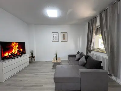 Ein Sitzbereich in der Unterkunft Stilvolles Apartment Royal Zentral Ruhig & Parkplatz inkl