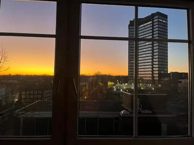 Blick auf den Sonnenuntergang/Sonnenaufgang von der Ferienwohnung aus oder aus der Nähe