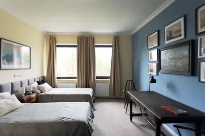 Ein Bett oder Betten in einem Zimmer der Unterkunft Big Premium Apartment with Rhine View, totally new