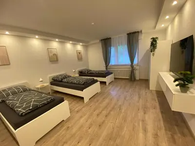 Ein Sitzbereich in der Unterkunft Loge13 - Urban Living Herne