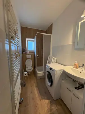 Ein Badezimmer in der Unterkunft Ferienwohnung Evelyn