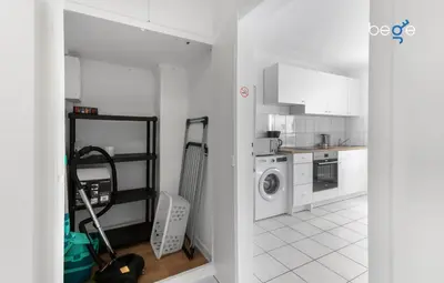 Küche/Küchenzeile in der Unterkunft BEGE APARTMENTS Smart Comfort