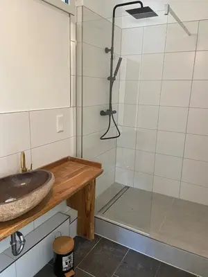 Ein Badezimmer in der Unterkunft Studio Apartment im Herzen der Altstadt
