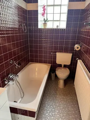 Ein Badezimmer in der Unterkunft FeWo Flick