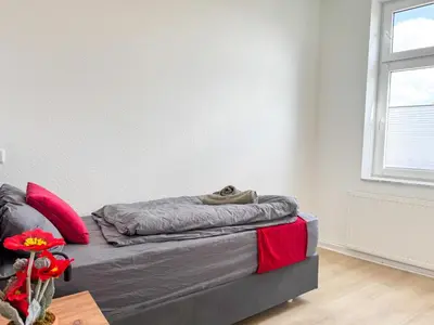 Grundriss der Unterkunft Serviceroom24 - Apartment 2 in Oberhausen WLAN - Smart-TV - 24-7 Check-in und Küche