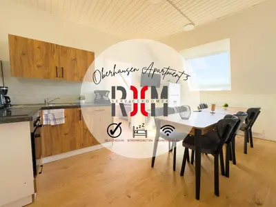 Grundriss der Unterkunft Serviceroom24 - Apartment 3 in Oberhausen WLAN - Smart-TV - 24-7 Check-in und Küche