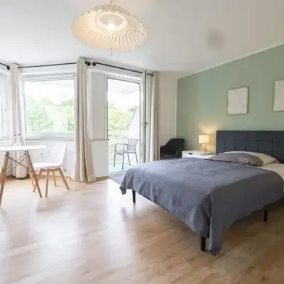 Executive Stadtwald Apartment - S-Bahn Direct - 12min Messe Essen - Barrier-Free