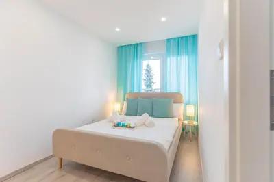 Ein Bett oder Betten in einem Zimmer der Unterkunft Apartment Mettmann