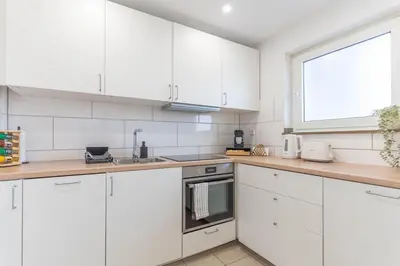 Küche/Küchenzeile in der Unterkunft Apartment Mettmann