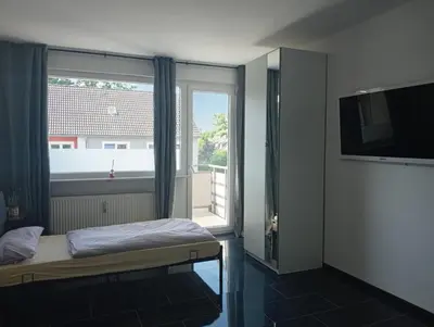Ein Bett oder Betten in einem Zimmer der Unterkunft Ferienwohnung