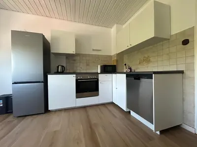 Küche/Küchenzeile in der Unterkunft SleepInn Essen