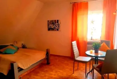 Ein Bett oder Betten in einem Zimmer der Unterkunft Ferienwohnung Ebel