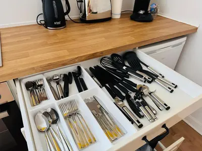 Küche/Küchenzeile in der Unterkunft Modernes und großzügiges City-Apartment 66 qm - zentral und zum Wohlfühlen - Easy Stay Wuppertal