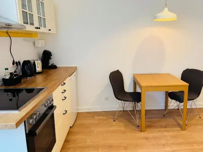 Küche/Küchenzeile in der Unterkunft Modernes und großzügiges City-Apartment 66 qm - zentral und zum Wohlfühlen - Easy Stay Wuppertal